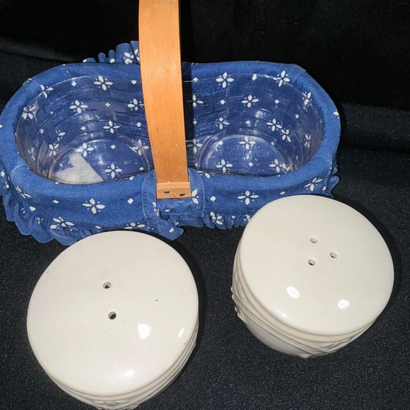 Longaberger Basket Set of 3 | Blue Gingham Liners - Picture 6 of 9